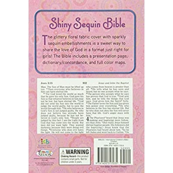 NKJV, Sequin Bible, Flexcover, Purple - Picture 2 of 4